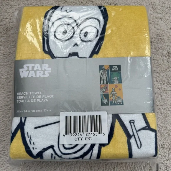 Star Wars Disney Beach Towel 34 x 64” - Picture 2 of 4